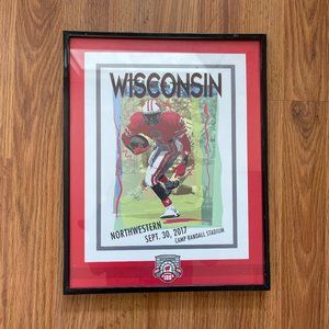Wisconsin Badgers NCAA CAMP RANDALL STADIUM 100th ANNIVERSARY Wall Art Print!
